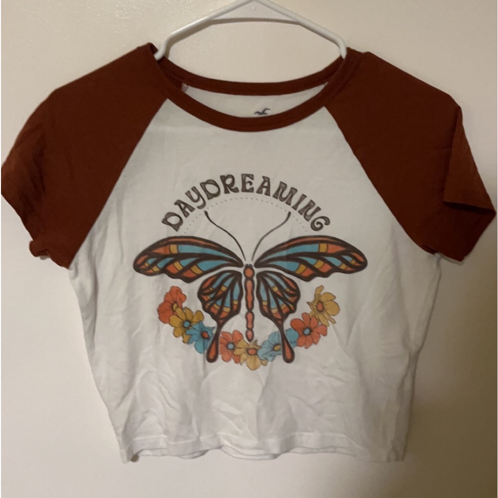 Hollister cropped baby tee